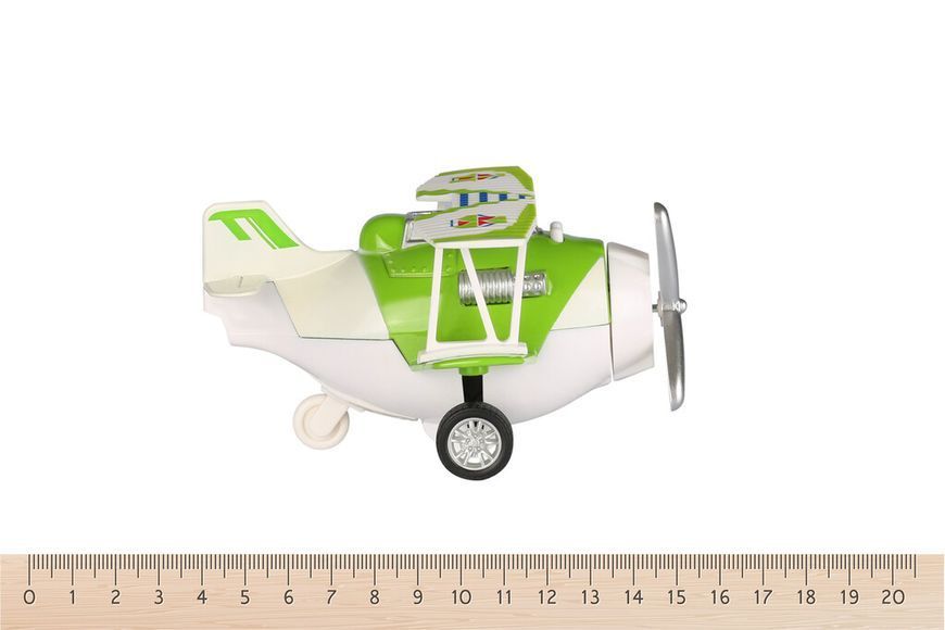 Самолет металлический Same Toy инерционный Aircraft со светом и звуком (зеленый) SY8012Ut-4 фото
