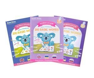 Книга English 200 words сезон 1-3 з інтерактивною здатністю Smart Koala, 3шт SKB123BW фото