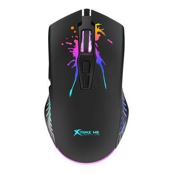 Мишка Xtrike ME GM-215 RGB-LED USB Black GM-215 фото