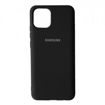 Накладка Silicone Case Full для Samsung A03 2021 Black 1c0d0be8-ebc4-11ec-833b-38d54713ceda фото
