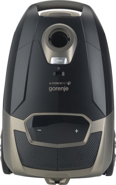 Пылесос Gorenje мешковый, 890Вт, мешок-4л, HEPA, телескоп,LED-дисплей, турбощетка, черный VCE48AFBKGO фото