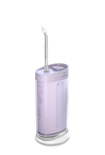Іригатор Philips портативний Sonicare Compact Flosser 1000, чаша 200 мл, складний, фіолетовий HX3333/23 фото