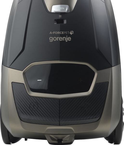 Пылесос Gorenje мешковый, 890Вт, мешок-4л, HEPA, телескоп,LED-дисплей, турбощетка, черный VCE48AFBKGO фото