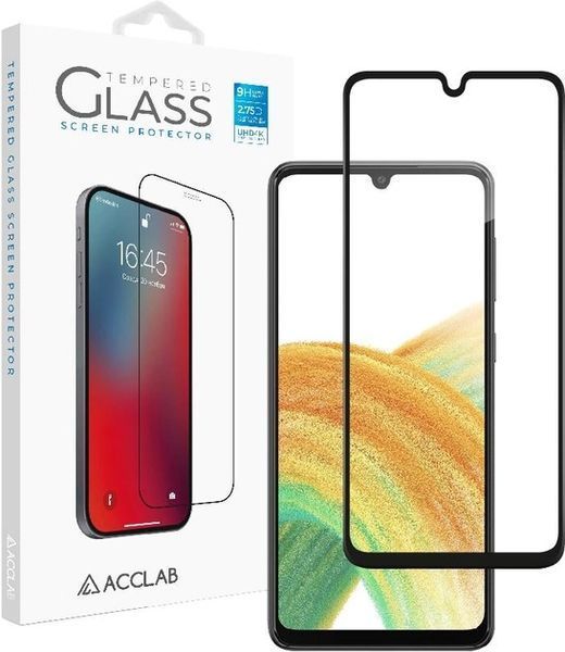 Захисне скло ACCLAB Full Glue для Samsung A33 5G (чорне) Paper pack 1283126508578) фото