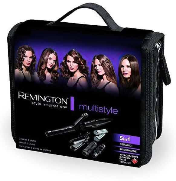 Remington Мультистайлер Multistyle, 25Вт, темп.режимов-5, 110-190С, 5 насадок, кейс, аксесуары, кера S8670 фото