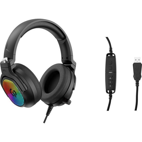 Наушники GamePro HS1300 RGB 7.1 Black (HS1300) HS1300 фото