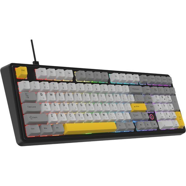 Клавіатура Ajazz AK980 MAX Magnetic Switch USB UA Black/Grey/Yellow (AK980-MAX-M-BGY) AK980-MAX-M-BGY фото