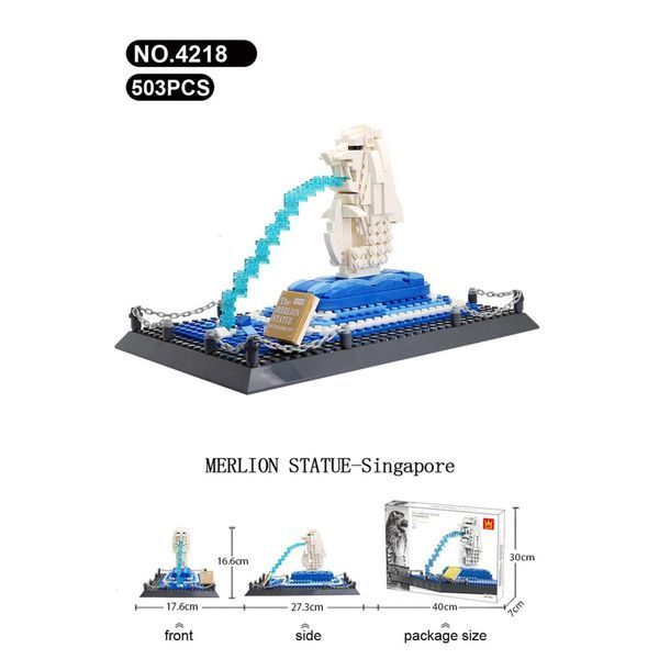 Конструктор Wange Статуя Мерлион, Сингапур (WNG-Merlion) WNG-Merlion фото