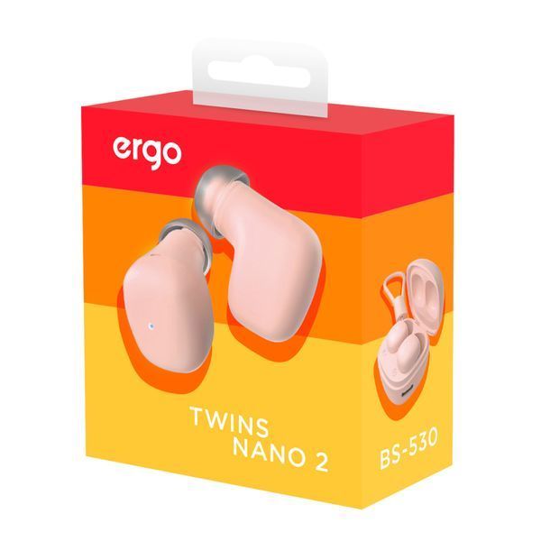 Наушники Ergo BS-530 Twins Nano 2 Pink (BS-530P) BS-530P фото
