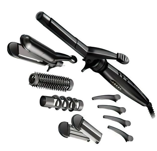 Remington Мультистайлер Multistyle, 25Вт, темп.режимов-5, 110-190С, 5 насадок, кейс, аксесуары, кера S8670 фото