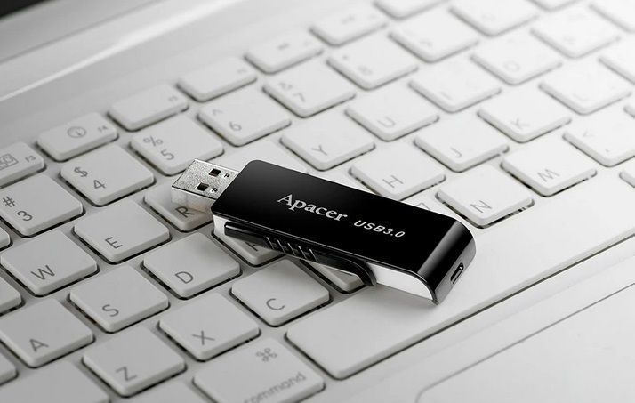 USB флешдрайв 128GB Apacer AH350 USB 3.0 Black (AP128GAH350B-1) AP128GAH350B-1 фото