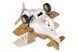 Самолет металлический Same Toy инерционный Aircraft со светом и звуком (коричневый) SY8015Ut-3 фото 4