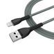 Кабель ColorWay USB - Apple Lightning (braided cloth) 3А 1м сірий (CW-CBUL041-GR) CW-CBUL041-GR фото 10