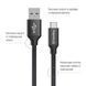 Кабель ColorWay USB - Type-C 2.4А 2м чорний (CW-CBUC008-BK) CW-CBUC008-BK фото 2