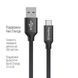 Кабель ColorWay USB - Type-C 2.4А 2м чорний (CW-CBUC008-BK) CW-CBUC008-BK фото 7