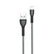 Кабель ColorWay USB - Apple Lightning (braided cloth) 3А 1м сірий (CW-CBUL041-GR) CW-CBUL041-GR фото 8