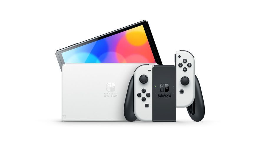 Игровая приставка Nintendo Switch OLED with White Joy-Con (045496453435) 045496453435 фото