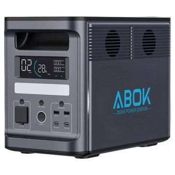 Портативна зарядна станція ABOK Power Station (2000W 1536Wh) ABOK2000W фото