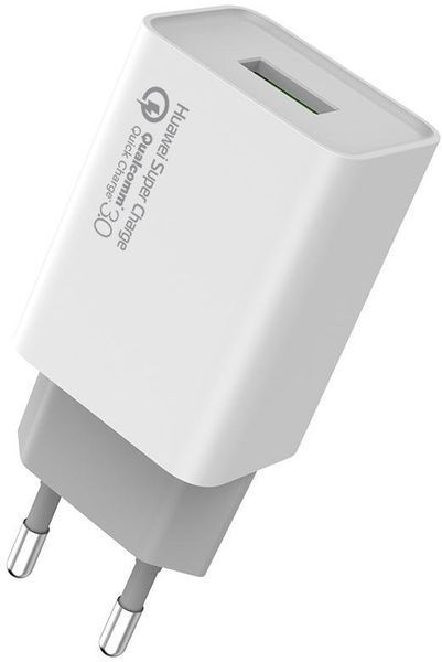 Зарядное устройство для Colorway 1USB Huawei Super Charge/Quick Charge 3.0, 4A (20W) белый (CW-CHS01 CW-CHS014Q-WT фото