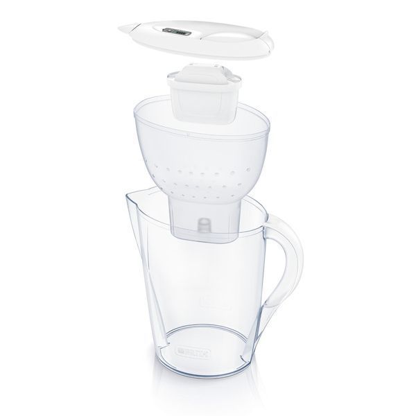 Фільтр-глечик Brita Marella Memo MXPro 2.4л (1.4л очищеної води) з фільтр-картриджем 3шт, білий 1052791 фото