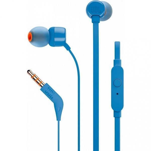 Наушники JBL Tune 110 Blue (JBLT110BLU) JBLT110BLU фото