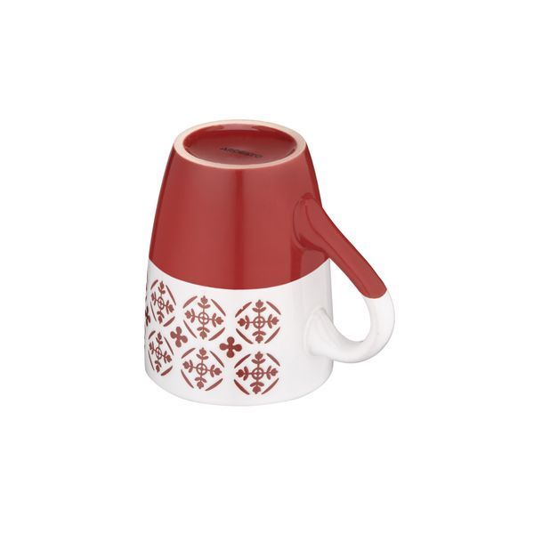 Чашка Ardesto Ornament, 320мл, кераміка, червоно-білий (AR3045R) AR3045R фото