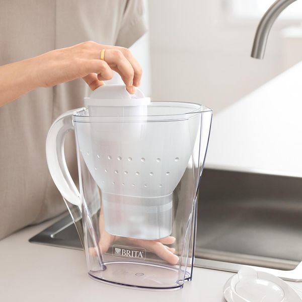 Фільтр-глечик Brita Marella Memo MXPro 2.4л (1.4л очищеної води) з фільтр-картриджем 3шт, білий 1052791 фото