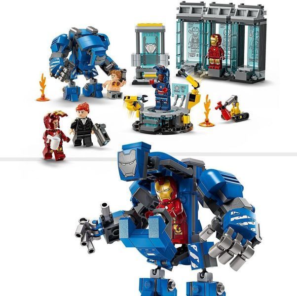 LEGO Конструктор Super Heroes Лаборатория Железного Человека: зал брони 76315 фото
