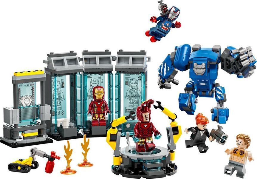 LEGO Конструктор Super Heroes Лаборатория Железного Человека: зал брони 76315 фото