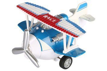 Самолет металлический Same Toy инерционный Aircraft со светом и звуком (синий) SY8012Ut-2 фото