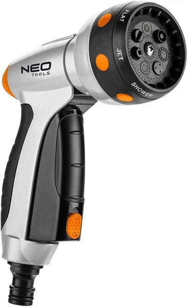 Ороситель ручной Neo Tools CLICK, пистолетный, 7 функций 0.306кг 15-706 фото