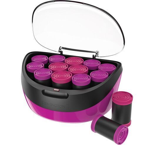Remington Бигуди термо Jumbo Curls, 600Вт, D-36, 41mm, 12шт, ионизация, кондиционирование, розовый H5670 фото