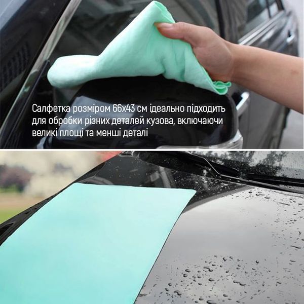 Салфетка автомобильная ColorWay CW-6643 из синтетической замши в тубе (66х43см) CW-6643 фото
