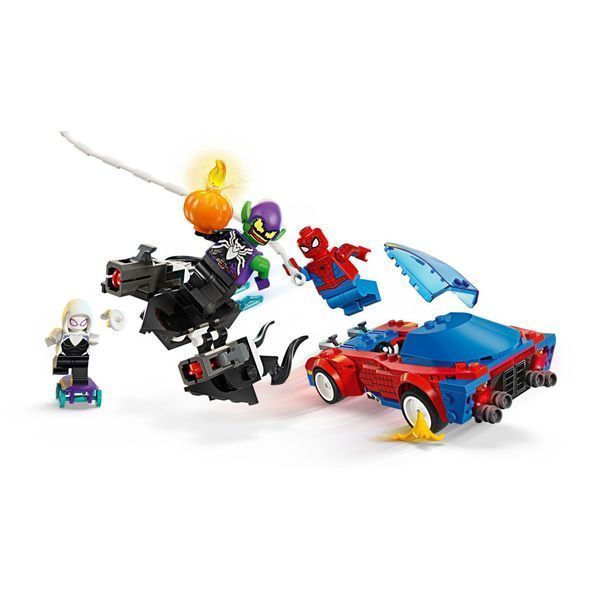 Конструктор LEGO Super Heroes Автомобиль для гонки Человека-Паука и Зеленый Гоблин с ядом Вено 76279 фото
