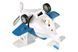 Самолет металлический Same Toy инерционный Aircraft со светом и звуком (синий) SY8012Ut-2 фото 4