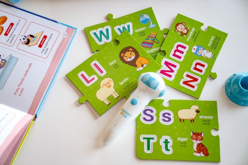 Аудіо Дошка-Пазл Smart Koala двомовна English ABC та книга з інтерактивною здатністю SKABC_EA фото