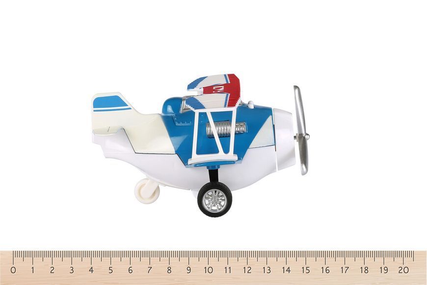 Самолет металлический Same Toy инерционный Aircraft со светом и звуком (синий) SY8012Ut-2 фото