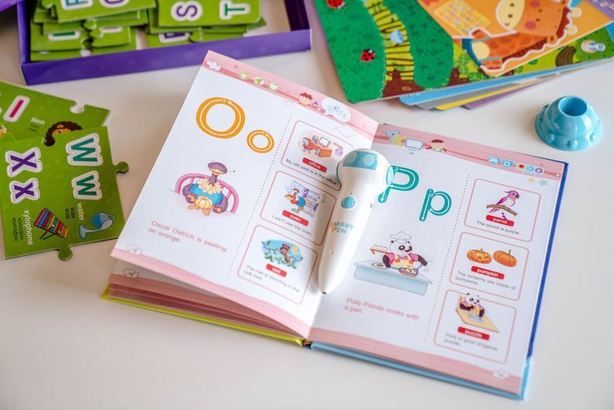 Аудіо Дошка-Пазл Smart Koala двомовна English ABC та книга з інтерактивною здатністю SKABC_EA фото