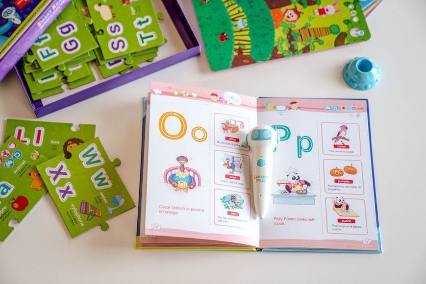 Аудіо Дошка-Пазл Smart Koala двомовна English ABC та книга з інтерактивною здатністю SKABC_EA фото