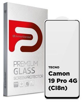 Защитное стекло ArmorStandart Full Glue для TECNO Camon 19 (CI6n)/19 Pro (CI8n) Black (ARM63697) ARM63697 фото