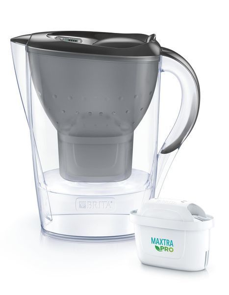 Фільтр-глечик Brita Marella Memo MXPro 2.4л (1.4л очищеної води) з фільтр-картриджем 3шт, графіт 1052796 фото