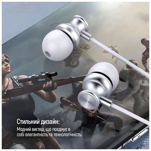 Навушники ColorWay 3.5 mm Wired UrbanBeat White (CW-WD03WT) CW-WD03WT фото