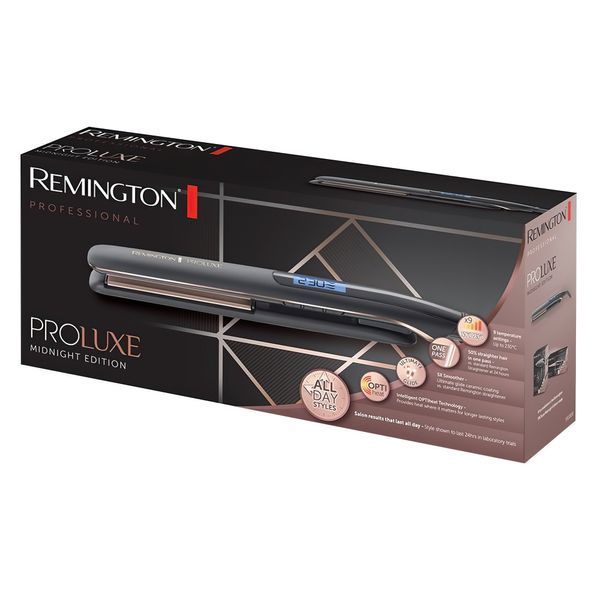 Remington Выпрямитель ProLuxe Midnight Edition, 52Вт, темп.режимов-10, 150-230С, дисплей, керамика, S9100B фото