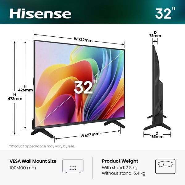 Телевизор 32" Hisense 32A4S 32A4S фото