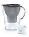 Фільтр-глечик Brita Marella Memo MXPro 2.4л (1.4л очищеної води) з фільтр-картриджем 3шт, графіт 1052796 фото 2
