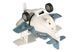 Самолет металлический Same Toy инерционный Aircraft со светом и звуком (синий) SY8015Ut-4 фото 4