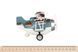 Самолет металлический Same Toy инерционный Aircraft со светом и звуком (синий) SY8015Ut-4 фото 3