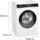 Стиральная машина Siemens фронтальная, 9кг, 1400, A, 59см, дисплей, белый WG44K2Z0UA фото 4