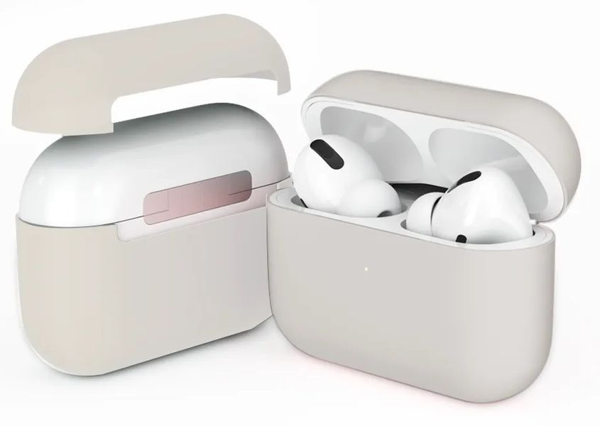 Чехол для наушников AmazingThing Ultra Skinny Premium Case for Airpods Pro Ivory (ATAPPROFW00IY) ATAPPROFW00IY фото
