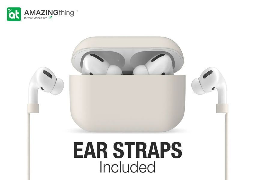 Чехол для наушников AmazingThing Ultra Skinny Premium Case for Airpods Pro Ivory (ATAPPROFW00IY) ATAPPROFW00IY фото